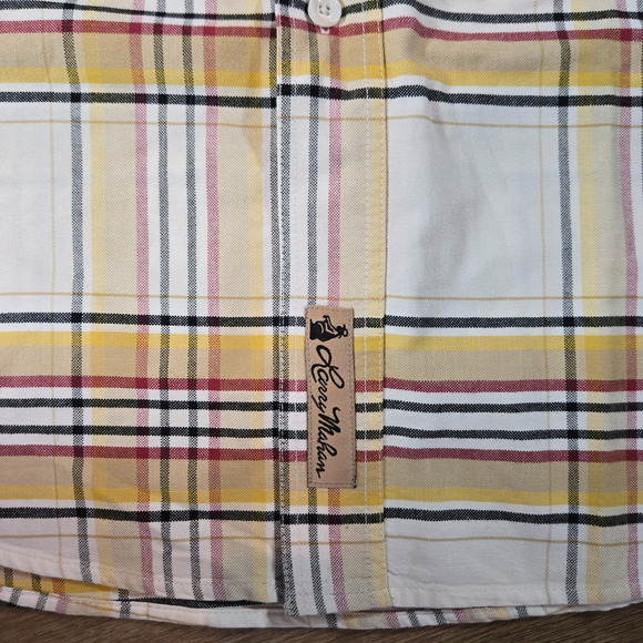 Larry Mahan Cowboy Collection Shirt Mens M Plaid Short Sleeve Western Button Up - Picture 3 of 7